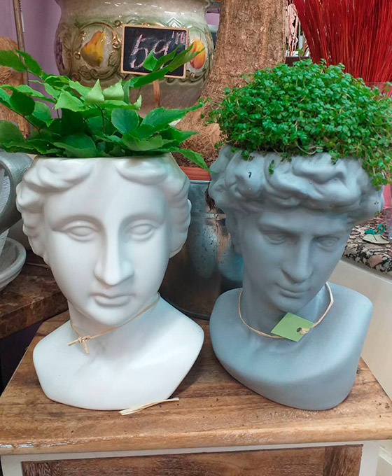 Bustos maceteros para plantas